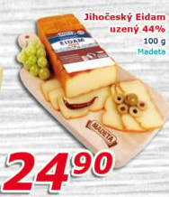 Sýr Eidam uzený 44% Jihočeský Madeta