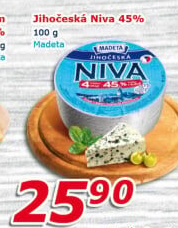 Sýr Niva Jihočeská 45% Madeta