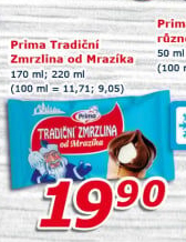 Tradiční zmrzlina od Mrazíka Prima