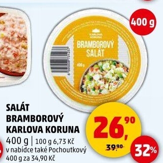 Bramborový salát Karlova Koruna