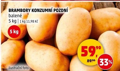 Brambory konzumní pozdní