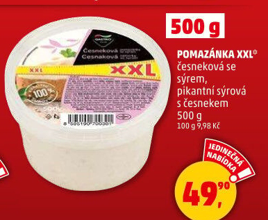 Česneková pomazánka se sýrem Gastro