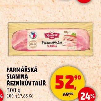 Farmářská slanina Řezníkův talíř