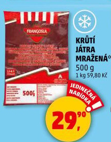 Játra krůtí mražená Frangosul