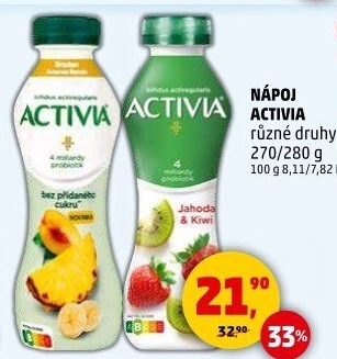 Jogurtový nápoj Activia Danone