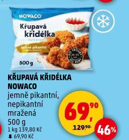 Křupavá křidélka mražená Nowaco