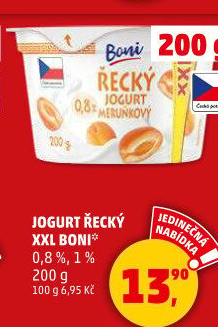 Ochucený jogurt řeckého typu Boni