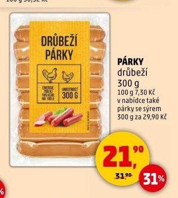 Párky drůbeží