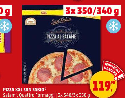 Pizza mražená San Fabio