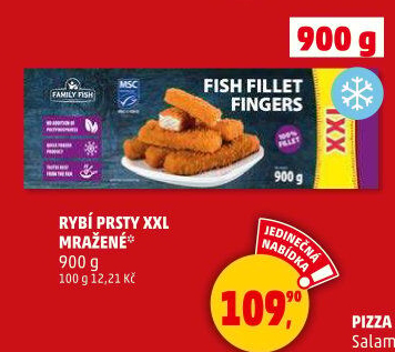 Rybí prsty nemleté mražené Family Fish