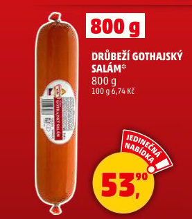 Salám Gothaj drůbeží Vodňanské Kuře