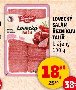 Salám lovecký Řezníkův talíř