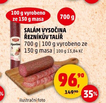 Salám Vysočina Řezníkův talíř