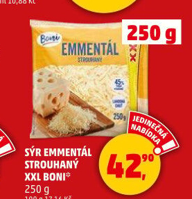 Sýr Ementál strouhaný Boni