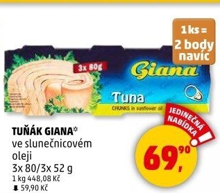 Tuňák v oleji Giana