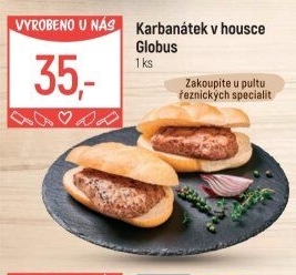 Karbanátek v housce Globus