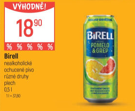 Nealkoholické pivo ochucené Birell