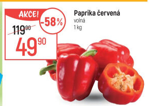 Paprika červená