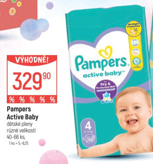 Pleny dětské Active Baby Pampers