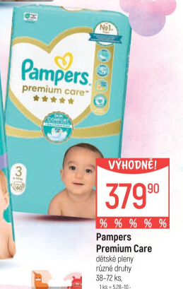 Pleny dětské Pampers Premium Care