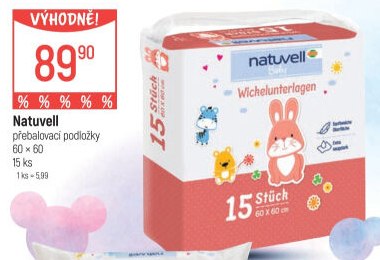 Podložky přebalovací Natuvell