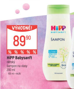 Šampon jemný dětský Baby Sanft Hipp
