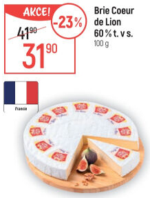 Sýr Brie Coeur de Lion