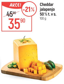 Sýr Cheddar s Jalapenjo