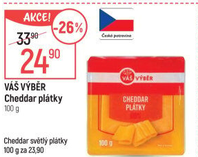 Sýr Cheddar Váš Výběr