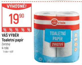 Toaletní papír 2vrstvý Váš Výběr