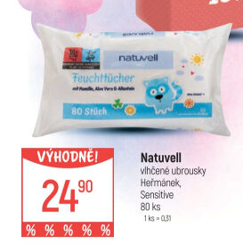 Vlhčené ubrousky dětské Natuvell