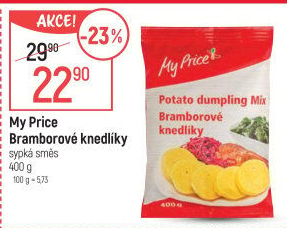 Bramborové knedlíky v prášku My Price