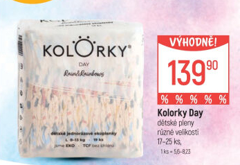 Dětské eko pleny Day Kolorky