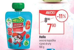 Ovocná kapsička Hello