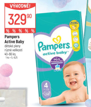 Pleny dětské Active Baby Pampers