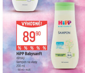 Šampon jemný dětský Baby Sanft Hipp