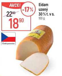 Sýr Eidam uzený 30% Lacrum