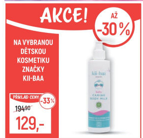 Tělové mléko dětské Kii-baa