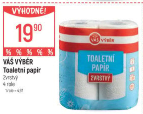 Toaletní papír 2vrstvý Váš Výběr