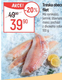 Treska světlá filety
