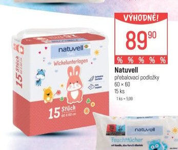 Natuvell přebalovací podložky