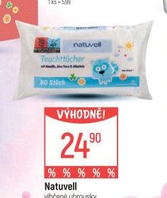 Natuvell vlhčené ubrousky Sensitive