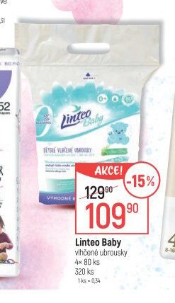 Linteo Baby vlhčené ubrousky