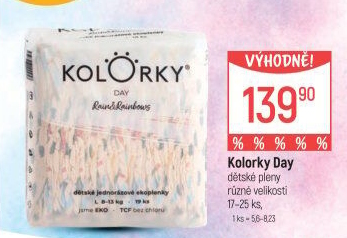 Dětské eko pleny Day Kolorky