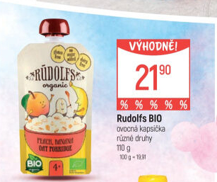 Kapsička ovocná bio Rudolfs