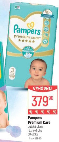 Pleny dětské Pampers Premium Care