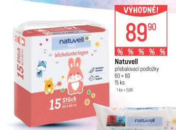 Podložky přebalovací Natuvell
