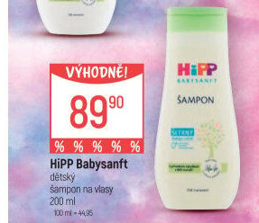 Šampon jemný dětský Baby Sanft Hipp