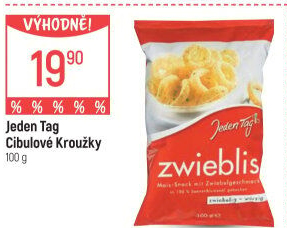 Snack cibulové kroužky Jeden Tag