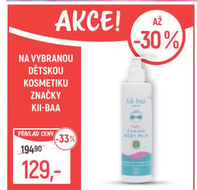Tělové mléko dětské Kii-baa